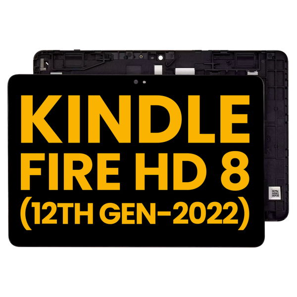 Amazon Kindle Fire HD 8 2022 12th Gen · LCD Assembly With Frame For Amazon Kindle Fire HD 8 (12th Gen, 2022) (Refurbished) (All Colors)