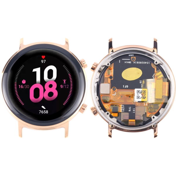 LCD Screen and Digitizer Full Assembly With Frame for Huawei Watch GT 2 42mm(Gold)