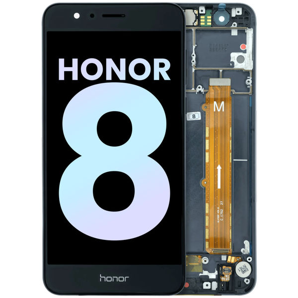 Honor 8 · LCD Assembly With Frame Compatible For Honor 8 (2016) (Genuine) (Black)