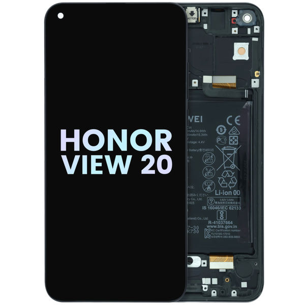 Honor View 20 · LCD Assembly With Frame for Honor View 20 (2018) (Service Pack) (Midnight Black)