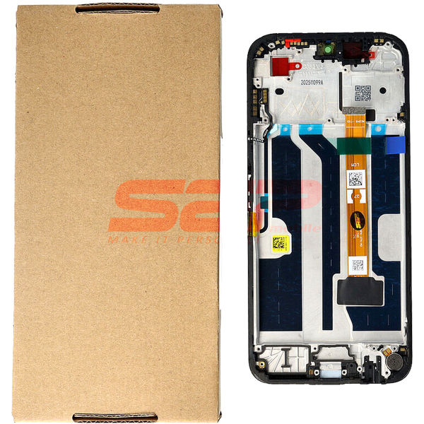 Oppo A6x 5G · LCD+Touchscreen cu Rama Oppo A6x 5G BLACK Service Pack