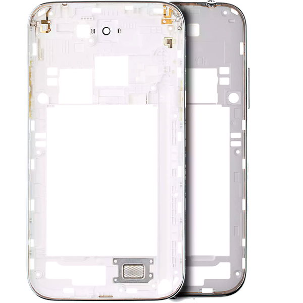 Mijloc Alb Samsung Galaxy Note 2 · Mid-Frame Housing For Samsung Galaxy Note 2 (With Small Parts) (White)