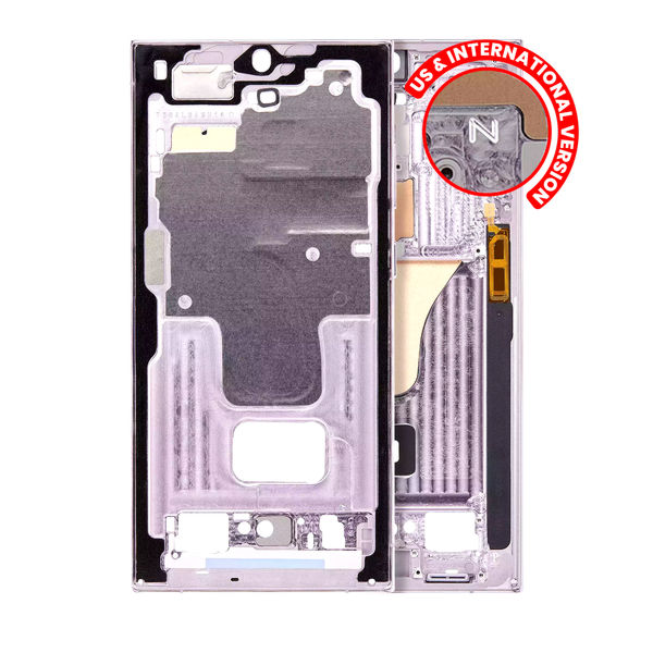 Samsung Galaxy S23 Ultra · Mid-Frame Housing For Samsung Galaxy S23 Ultra 5G (US & International Version) (Lavender)