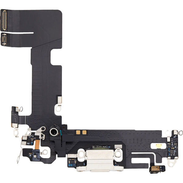 Apple iPhone 13 · Banda flex cu conector incarcare si microfon iPhone 13, Starlight (Original (provine din dezmembrari))